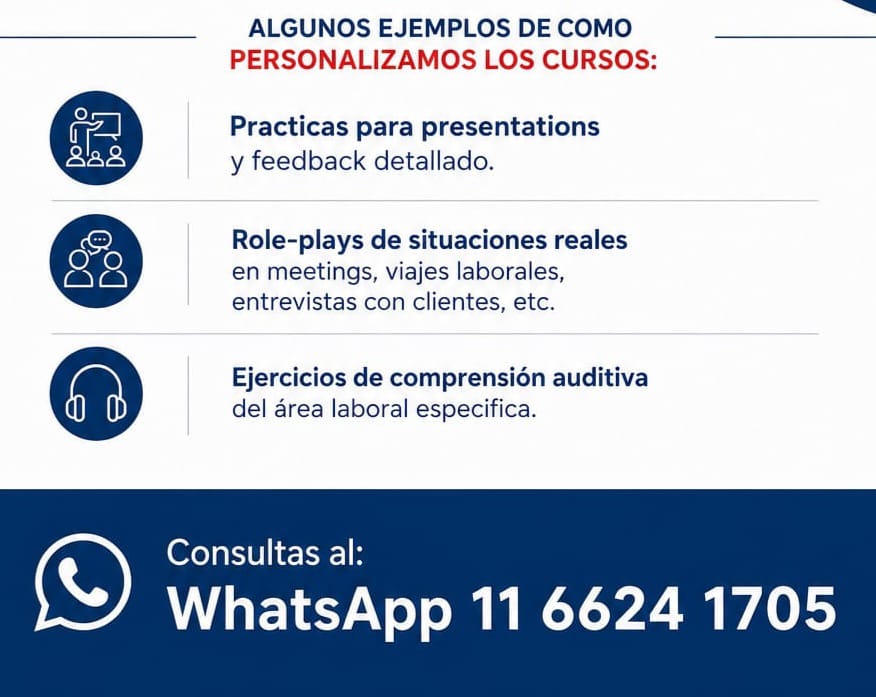 Curso de inglés personalizado